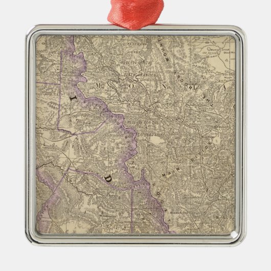 Idaho 3 metalen ornament (Voorkant)