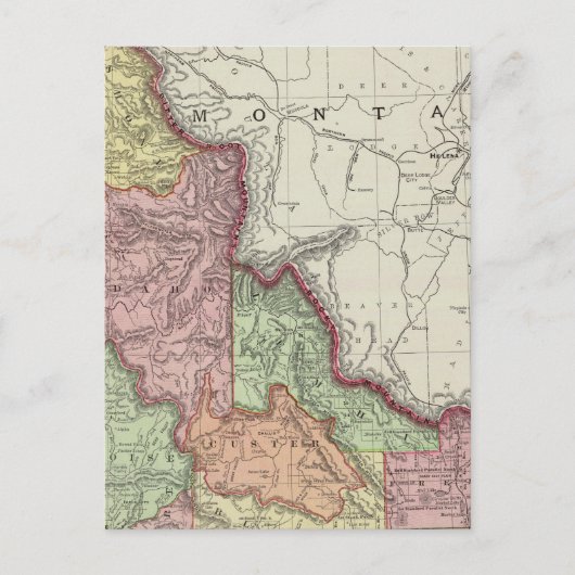 Idaho 4 briefkaart (Voorkant)