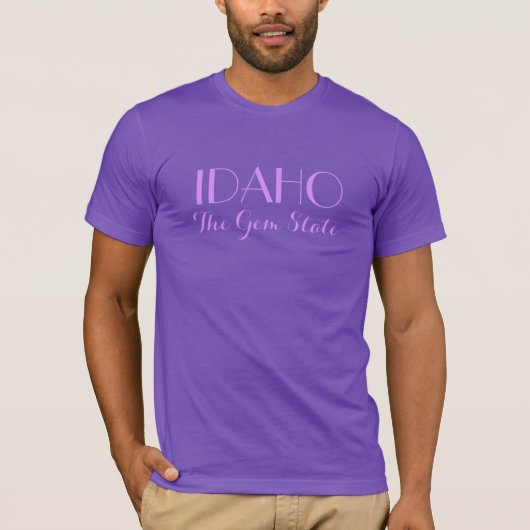 IDAHO aangepaste tekstkleding T-shirt (Voorkant)