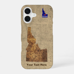 Idaho Aardappelkaart iPhone 16 Hoesje