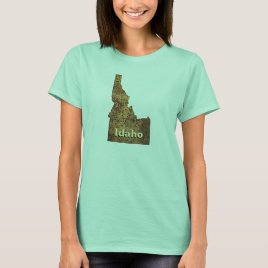 Idaho Aardappelkaart T-shirt (Voorkant)