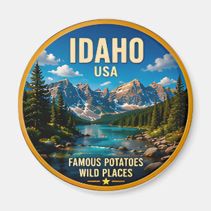 Idaho Alpen Wilderness Reisbestemming 🟡 Magneet