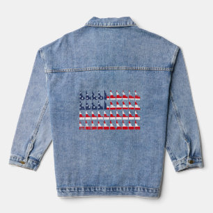 Idaho American Flag God zegene de Amerikaanse dis Denim Jacket