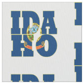 Idaho Amerikaanse staatsvlag Stof (Close Up)