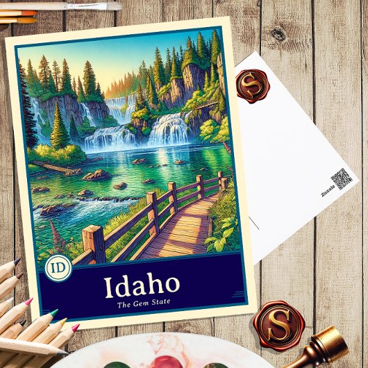 Idaho | Anime Style Cel Shaded Briefkaart