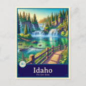 Idaho | Anime Style Cel Shaded Briefkaart (Voorkant)