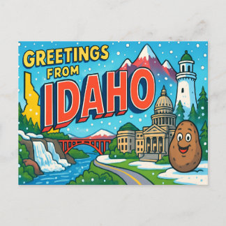 IDAHO Ansichtkaart Briefkaart