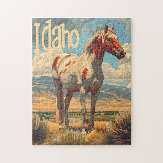 Idaho Appaloosa Paard Legpuzzel (Verticaal)