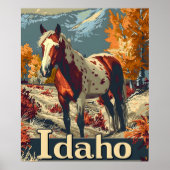 Idaho Appaloosa paard Poster (Voorkant)
