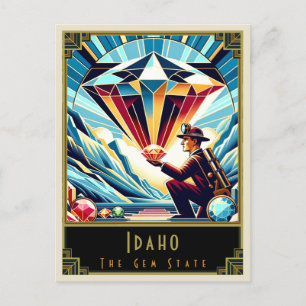 Idaho   Art. Deco Briefkaart