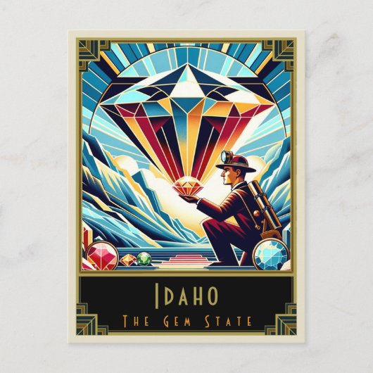 Idaho | Art. Deco Briefkaart (Voorkant)