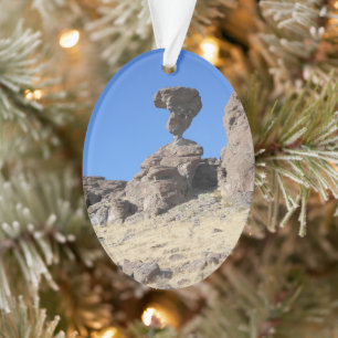 Idaho Balanced Rock keramische kerstversiering Ornament