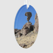 Idaho Balanced Rock keramische kerstversiering Ornament (voorkant)