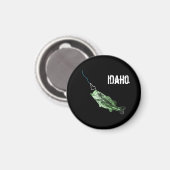 IDAHO BASS - HIER FISHY FISHY - STRIKT IDAHO MAGNEET (Voorkant / Achterkant)