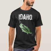 IDAHO BASS - HIER FISHY FISHY - STRIKT IDAHO T-SHIRT (Voorkant)