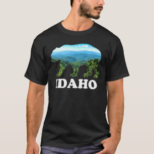 Idaho Beer Retro Mountains Hunting Camping T-shirt