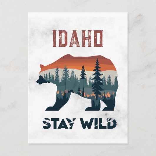  Idaho Beer Stay Wild Travel Briefkaart (Voorkant)
