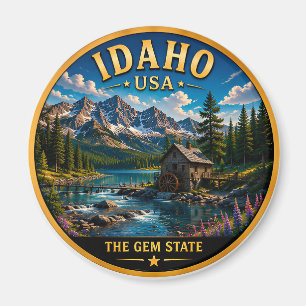 Idaho Bergwildernis Buitenreizen Magneet