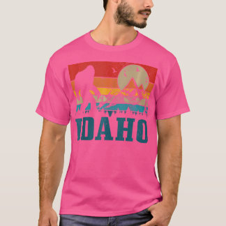 Idaho Bigfoot gebergte Hiking Camping Hun T-shirt
