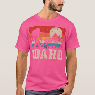 Idaho Bigfoot Mountains Wandelen Camping Hunter T-shirt