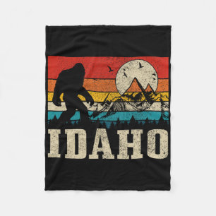 Idaho Bigfoot Vintage Bergen Wandelen Kamperen Jag Fleece Deken