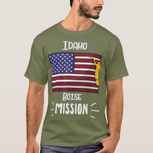 Idaho Boise Mormon LDS Mission Missionary Gift T-shirt (Voorkant)