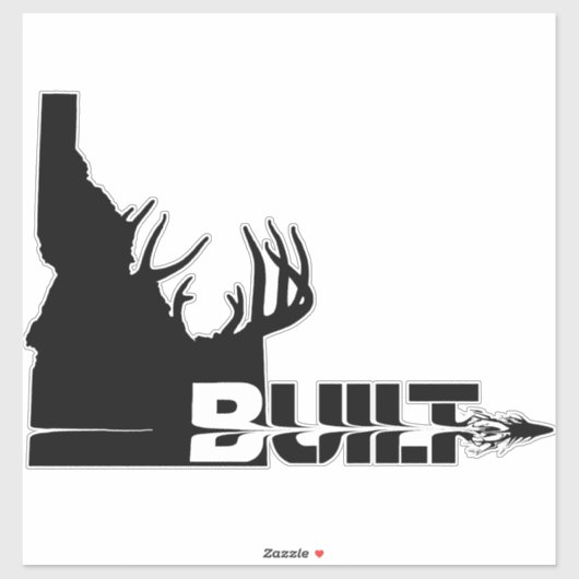 Idaho bouwt Deer Hunter Vinyl Decal Sticker (Vel)