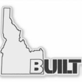 Idaho bouwt hybride vinyldecal sticker (Voorkant)