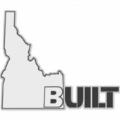 Idaho bouwt hybride vinyldecal sticker (Voorkant)