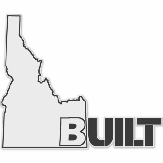 Idaho bouwt hybride vinyldecal sticker (Voorkant)