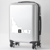 Idaho bouwt klassieke vinyldecal White Sticker (Koffer)