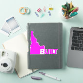Idaho bouwt Vinyl Decal Hot Pink Sticker (iPad Cover)
