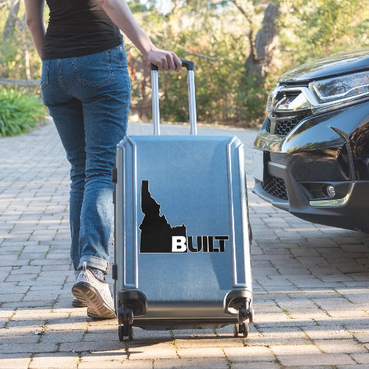 Idaho bouwt zwarte vinylauto-decal sticker (Koffer Insitu)