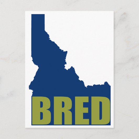 Idaho Bred Briefkaart (Voorkant)