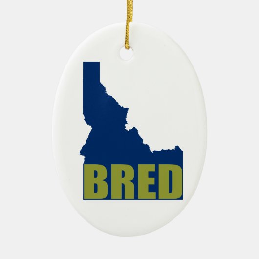 Idaho Bred Keramisch Ornament (Voorkant)