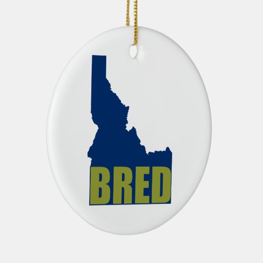 Idaho Bred Keramisch Ornament (Rechts)