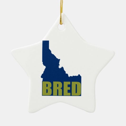 Idaho Bred Keramisch Ornament (Voorkant)