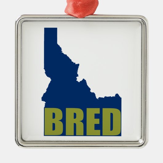 Idaho Bred Metalen Ornament (Voorkant)