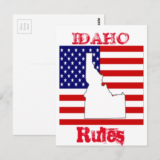 IDAHO BRIEFKAART (Voorkant / Achterkant)