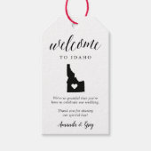 Idaho bruiloft welkom cadeaulabel (Voorkant)