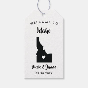 Idaho bruiloft welkomsttas Labels voor hotelgasten Cadeaulabel