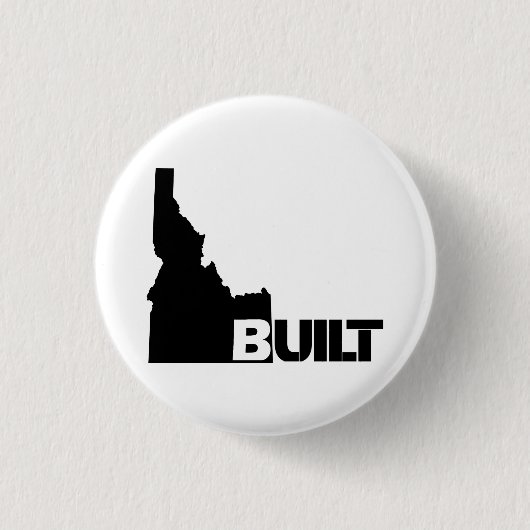 Idaho Built (Black)-Button Ronde Button 3,2 Cm (Voorkant)