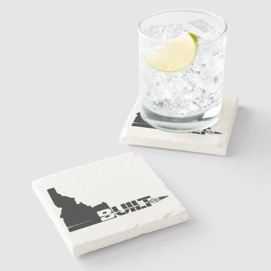 Idaho Built Bullet Stenen Onderzetter (Zijkant)