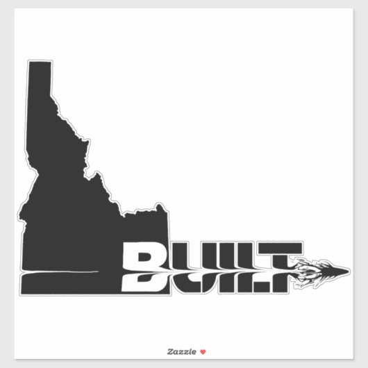Idaho Built Bullet Sticker (Vel)