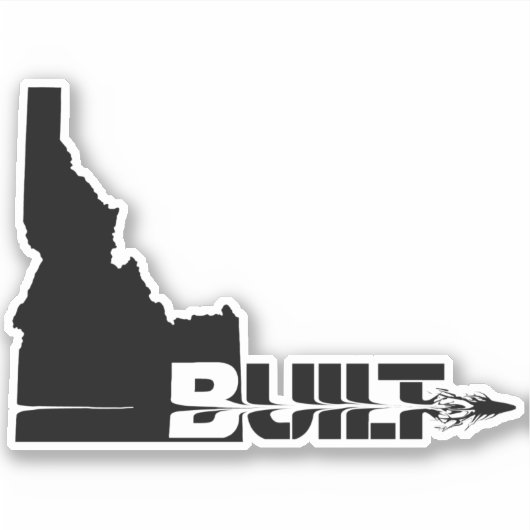 Idaho Built Bullet Sticker (Voorkant)