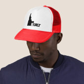 Idaho Built Center (zwart) Trucker Hat Pet (In situ)