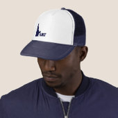 Idaho Built (Donkerblauw) Trucker Hat Pet (In situ)