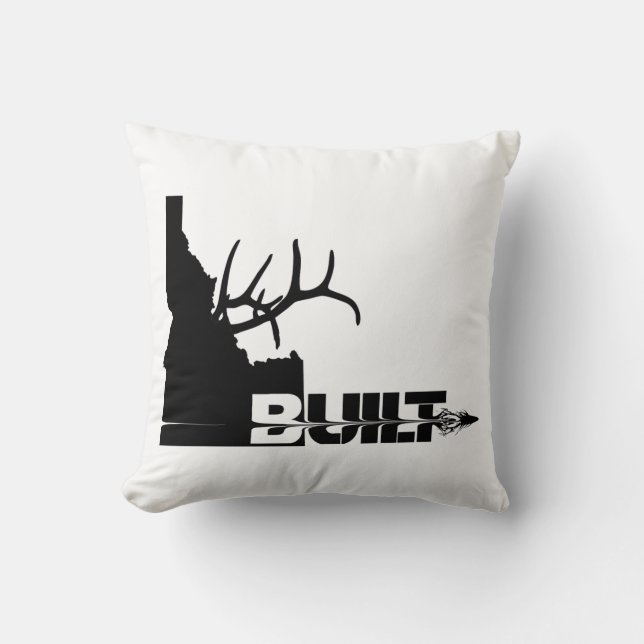 Idaho Built Elk Hunter Kussen (Voorkant)