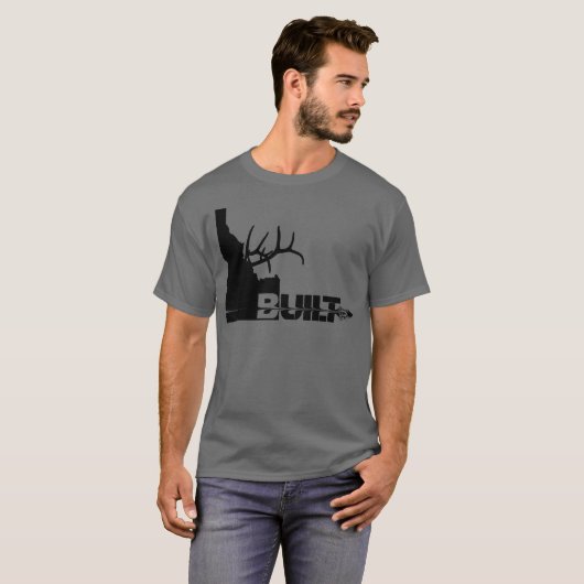 Idaho Built Elk Hunter T-shirt (Voorkant volledig)