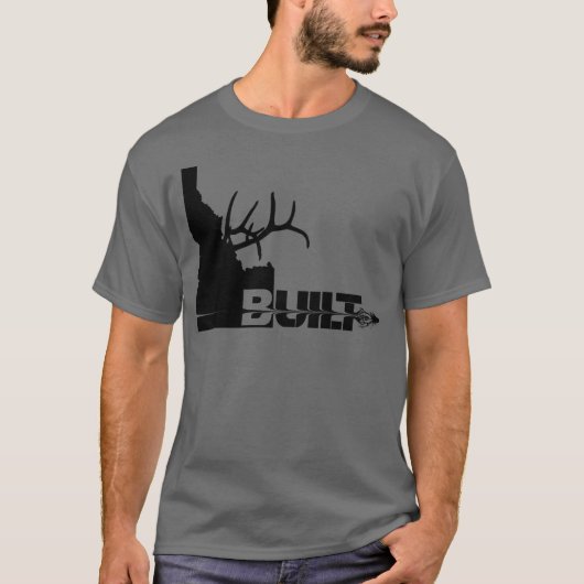 Idaho Built Elk Hunter T-shirt (Voorkant)